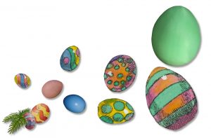 all fiberglass Easter egg sizes