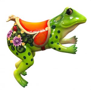 CB428 - Tree Frog Jumping Carousel Animal