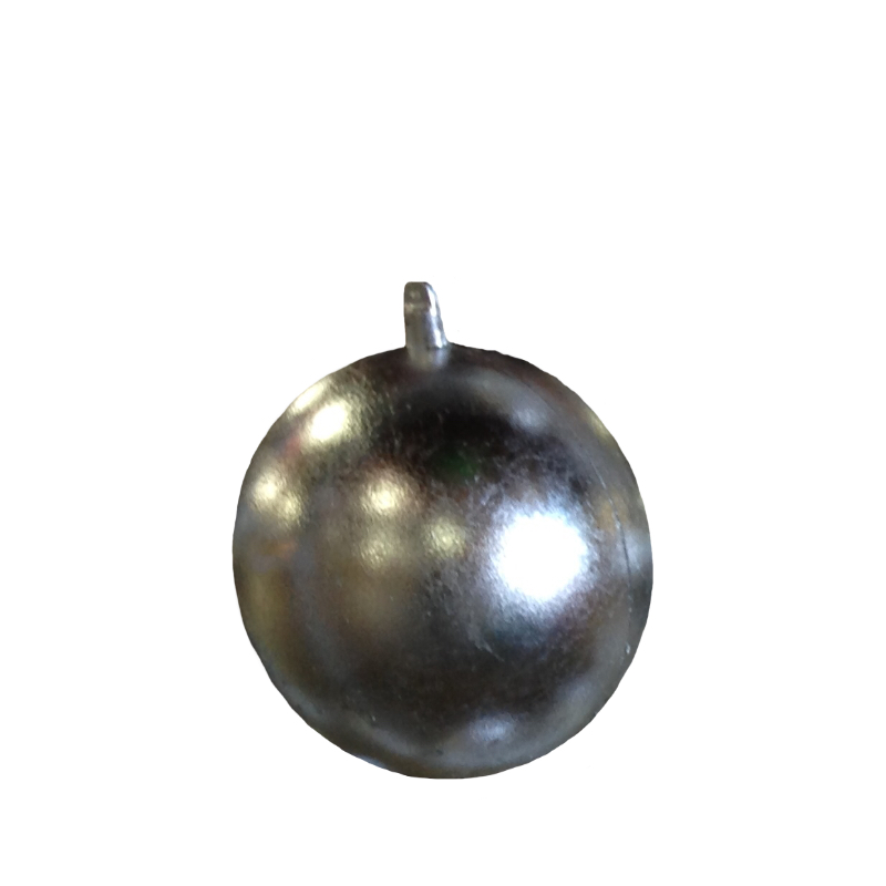Silver Leaf 10" Ball Ornament