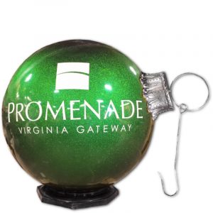 84 inch ball ornament with logo and hook
