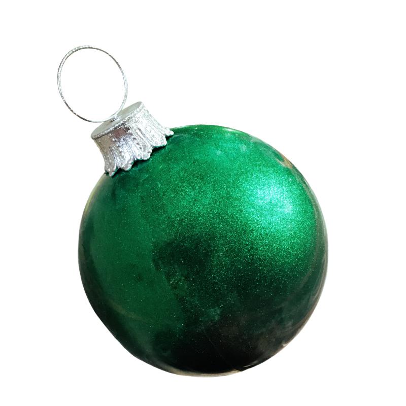 Emerald Green Glitter Giant Ball Ornament