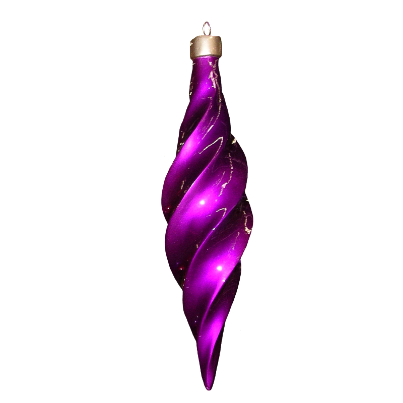 Purple Painted Spiral Ornament