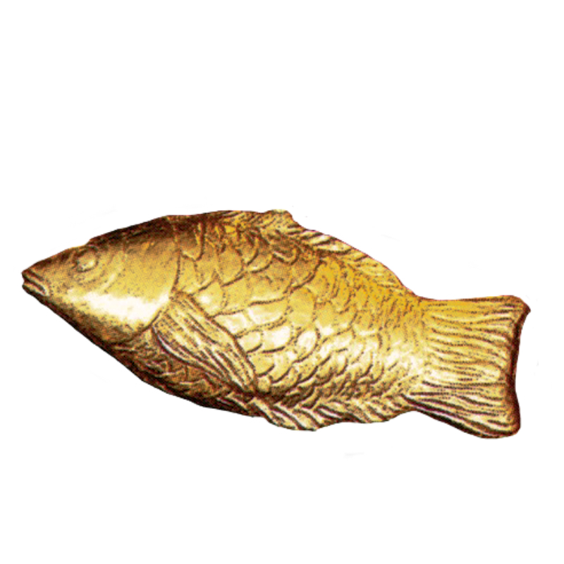 Gold Leaf Fish Ornament