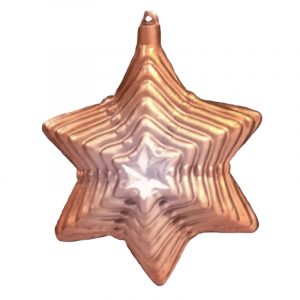 Gold Painted Six Pointed Star