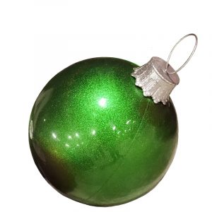 Lime Green Glitter Giant Ball Ornament