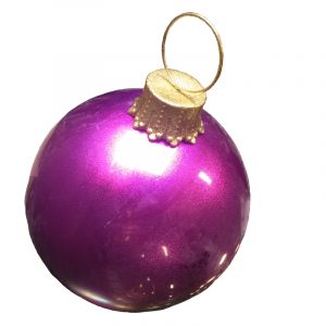 Magenta Pink Glitter Giant Ball Ornament