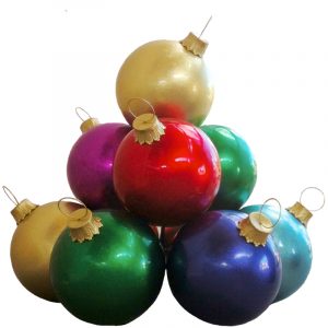 multi color 10 ball stack ball ornaments