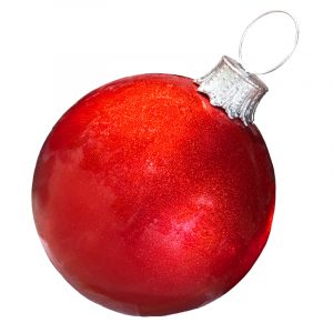 Red Glitter Giant Ball Ornament