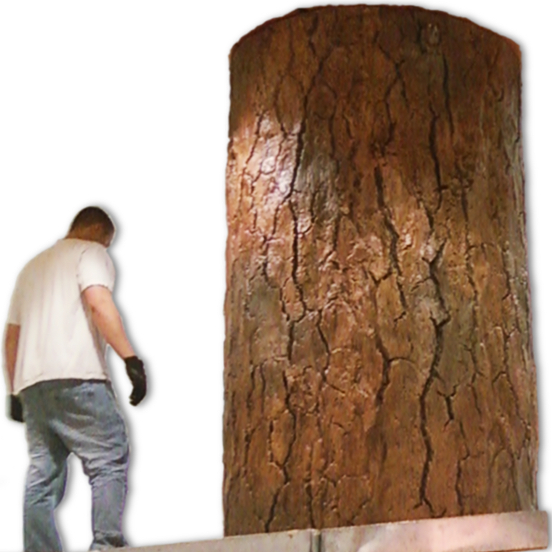 48 inch diameter tree trunk wrap around column
