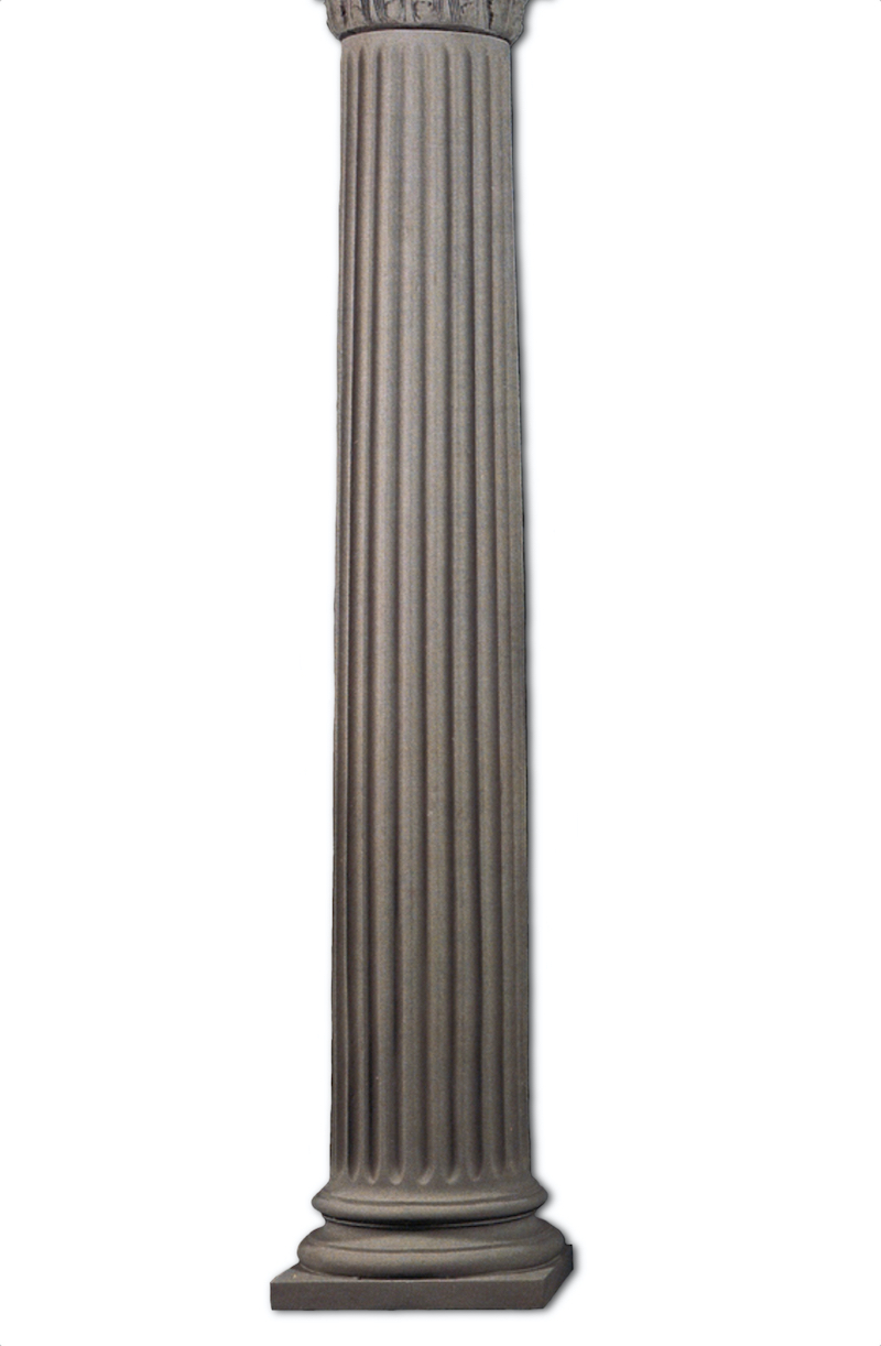 Large fluted column