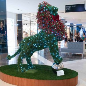 Topiary Animal Lion in Shopping mall
