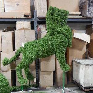 Topiary animal Lion in factory