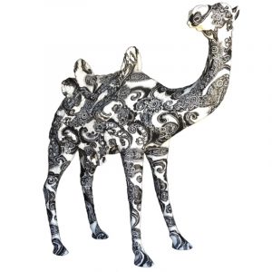 camel with special paint pattern for Kate Spade