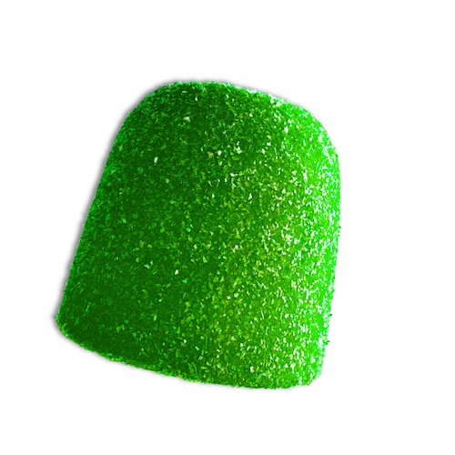 Gum Drop candy with diamond dust sugar - Green