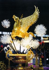 Gold Leaf Pegasus with Manzanita Balls Display