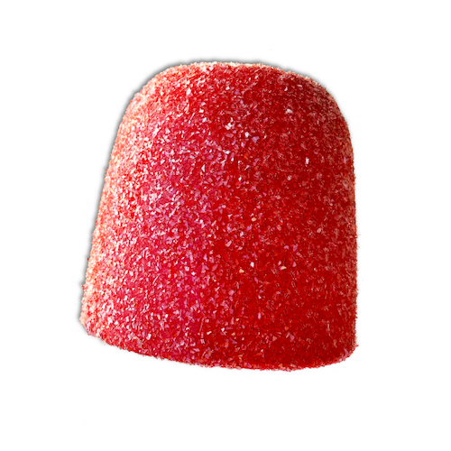 Gum Drop candy with diamond dust sugar - Red