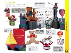 Toyland items catalog page