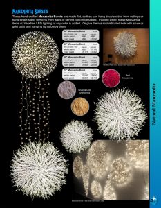 Barrango Catalog page 21 Manzanita flat wall hanging bursts and shapes