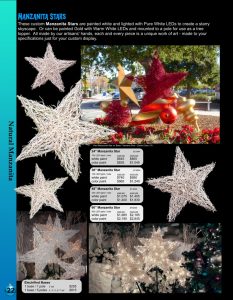 Barrango Catalog page 22 Manzanita Stars