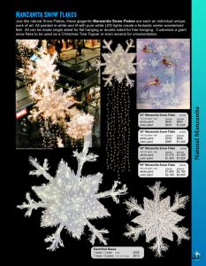 Barrango Catalog page 23 Manzanita Snow Flakes