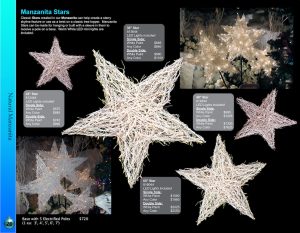 Manzanita Star ornaments Barrango Catalog page
