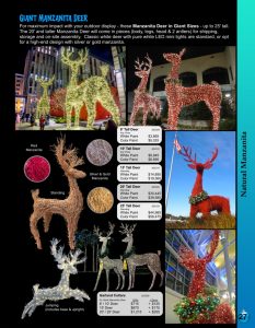 Barrango Catalog page 27 Giant size manzanita reindeer deer