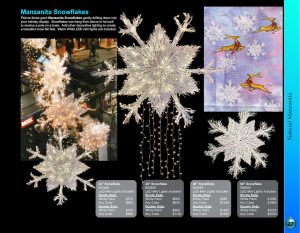 Manzanita Snowflake ornaments Barrango Catalog page