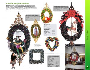 Oval Pendant and other Shaped wreaths