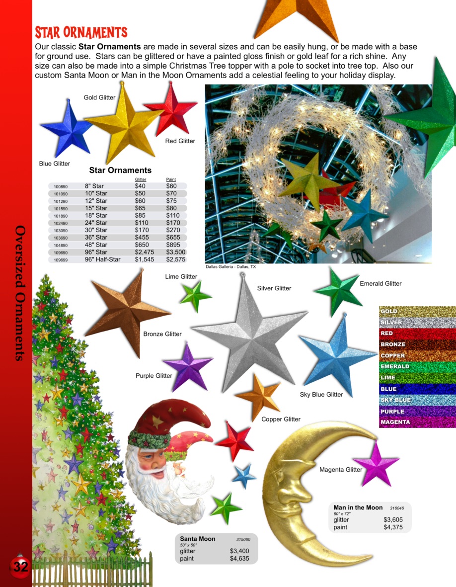 32-stars Barrango Catalog page 32 giant star ornaments