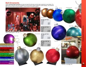 Ball Ornament catalog page