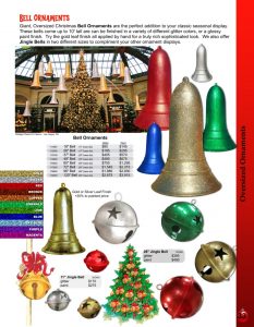 Barrango Catalog page 33 Giant BELL Ornaments
