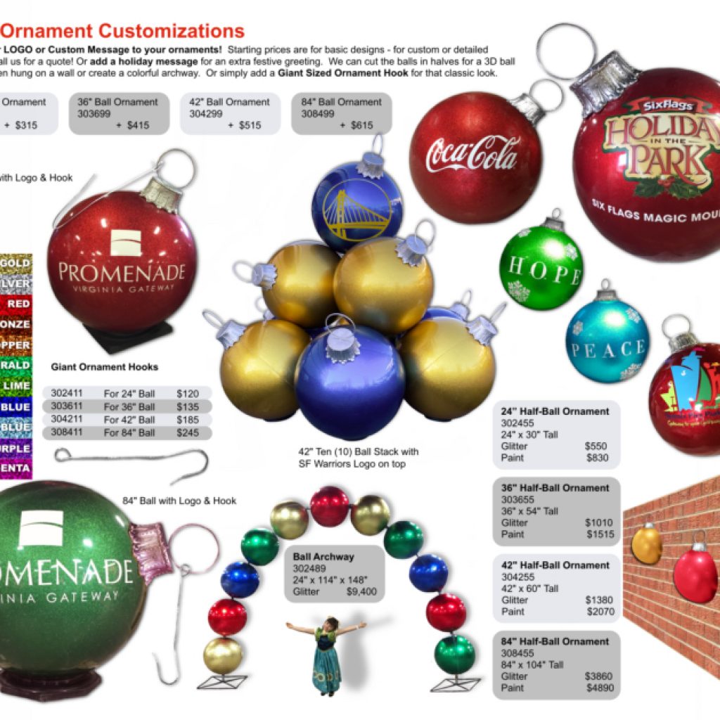 Custom Ball Ornaments