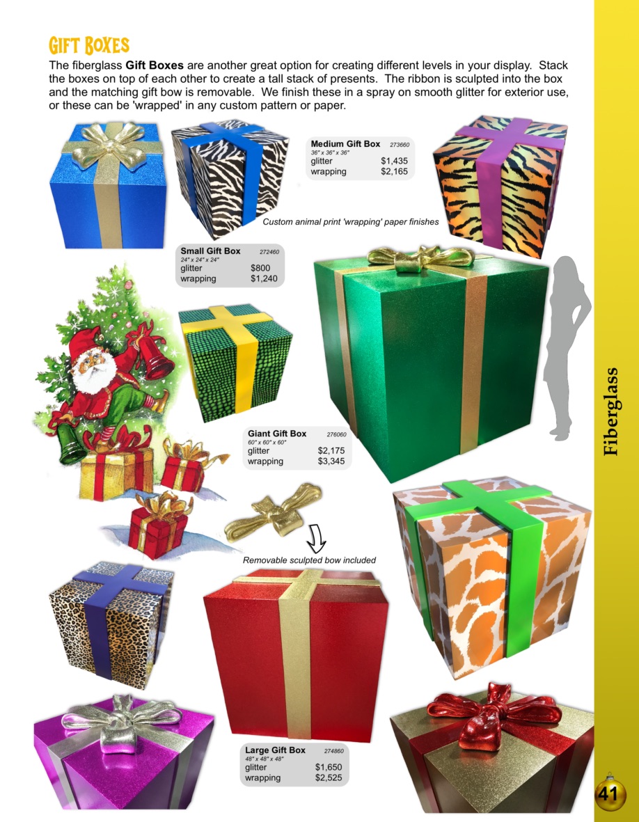41-gift-box Barrango Catalog page 41 Fiberglass Gift Boxes with removable bow