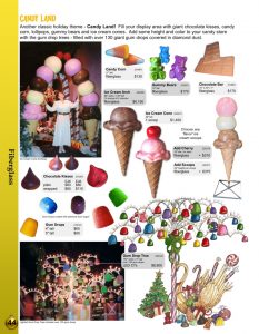 Barrango Catalog page 44 Candy Land Items and Candy pieces