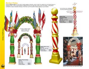 Barber Poles and Barber pole archways catalog page