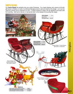 Barrango Catalog page 47 Santa Claus' Sleighs