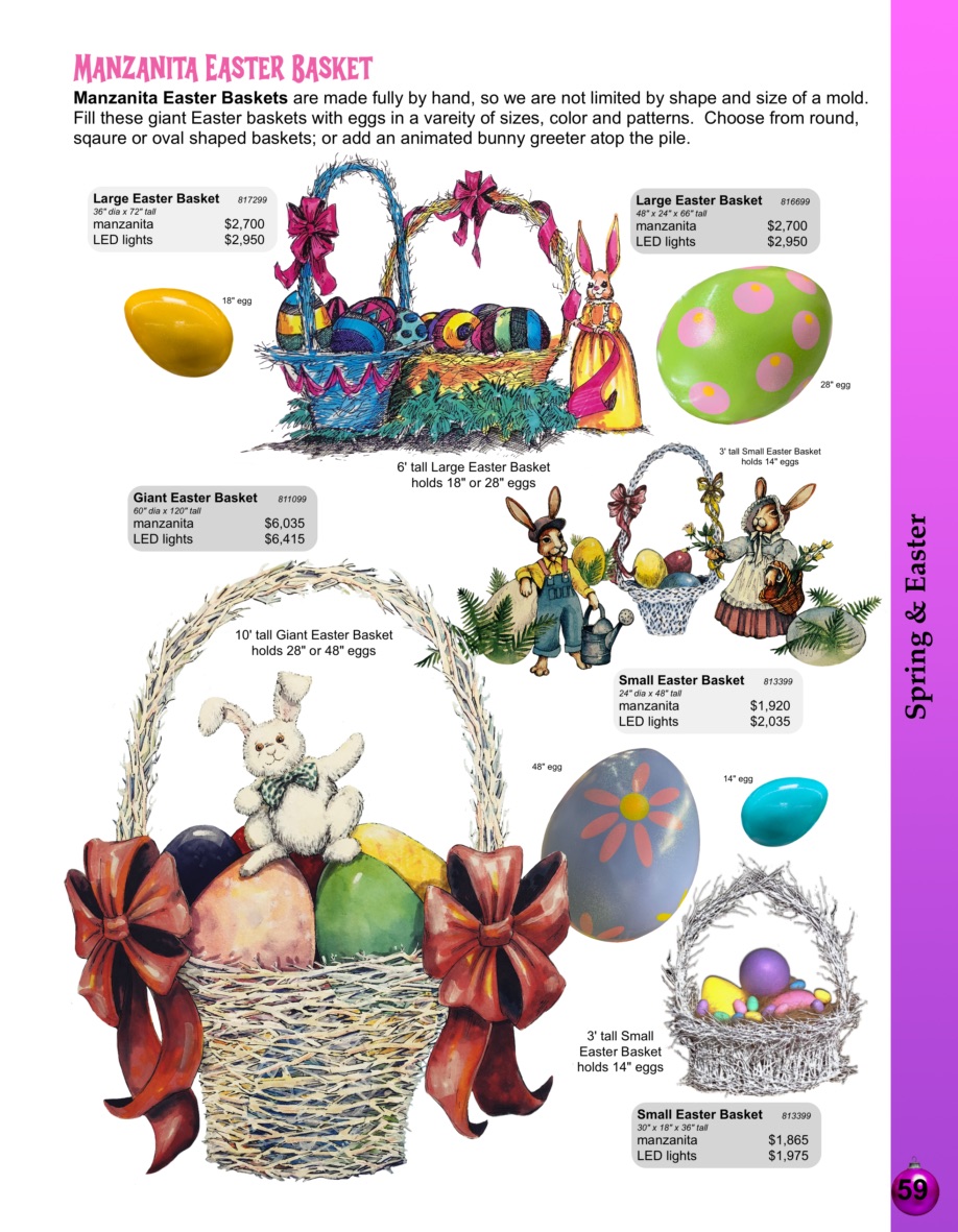 59-egg-baskets Barrango Catalog page 59 Giant Manzanita Easter Baskets