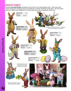 Barrango Catalog page 60 Spring Animated Easter Bunnies Rabbits