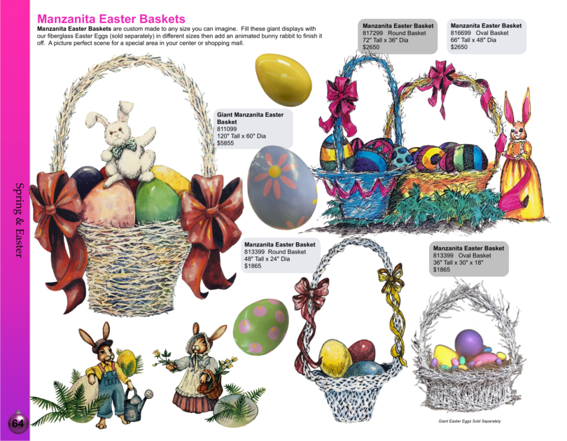 Manzanita Easter Baskets catalog page