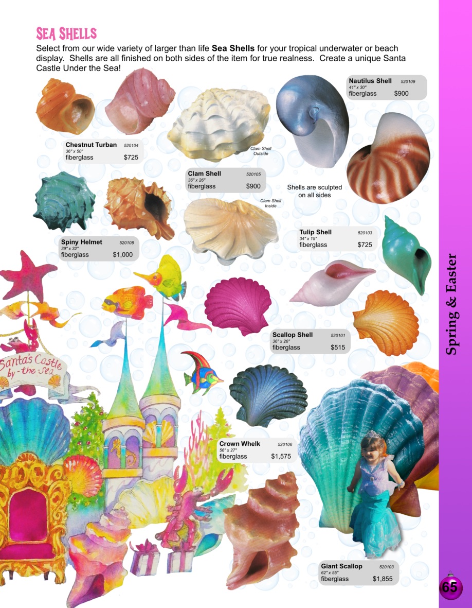 65-shells Barrango Catalog page 65 giant fiberglass sea shells