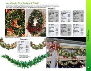 Long Needle Pine wreaths & Garlands catalog page