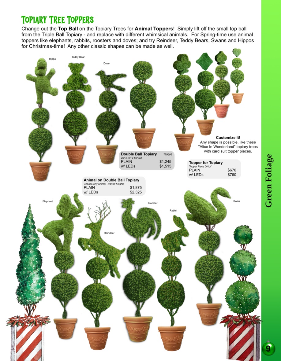 9-topiary-animal-trees Barrango Catalog page 9 Topiary animal tree toppers