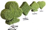Card Suits Topiary Heart Diamond Spade Club Alice in Wonderland Hedges