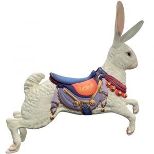 CB308 - White Rabbit Carousel Animal