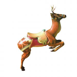 CB402 - Dentzel Carousel Deer standing carousel animal