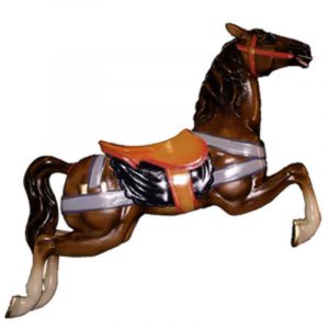 cb412 wood grain pony Dentzel carousel horse