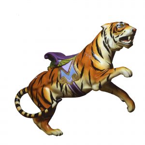 CB427 - MORRIS TIGER jumping carousel animal