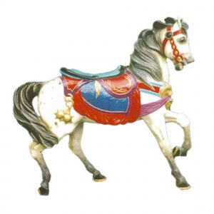 cb512 - PTC Lions Head carousel horse