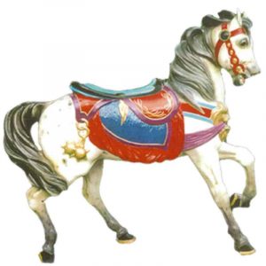 cb512 - PTC Lions Head carousel horse