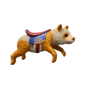 CB705- GOLD PANDA BEAR CAROUSEL ANIMALS